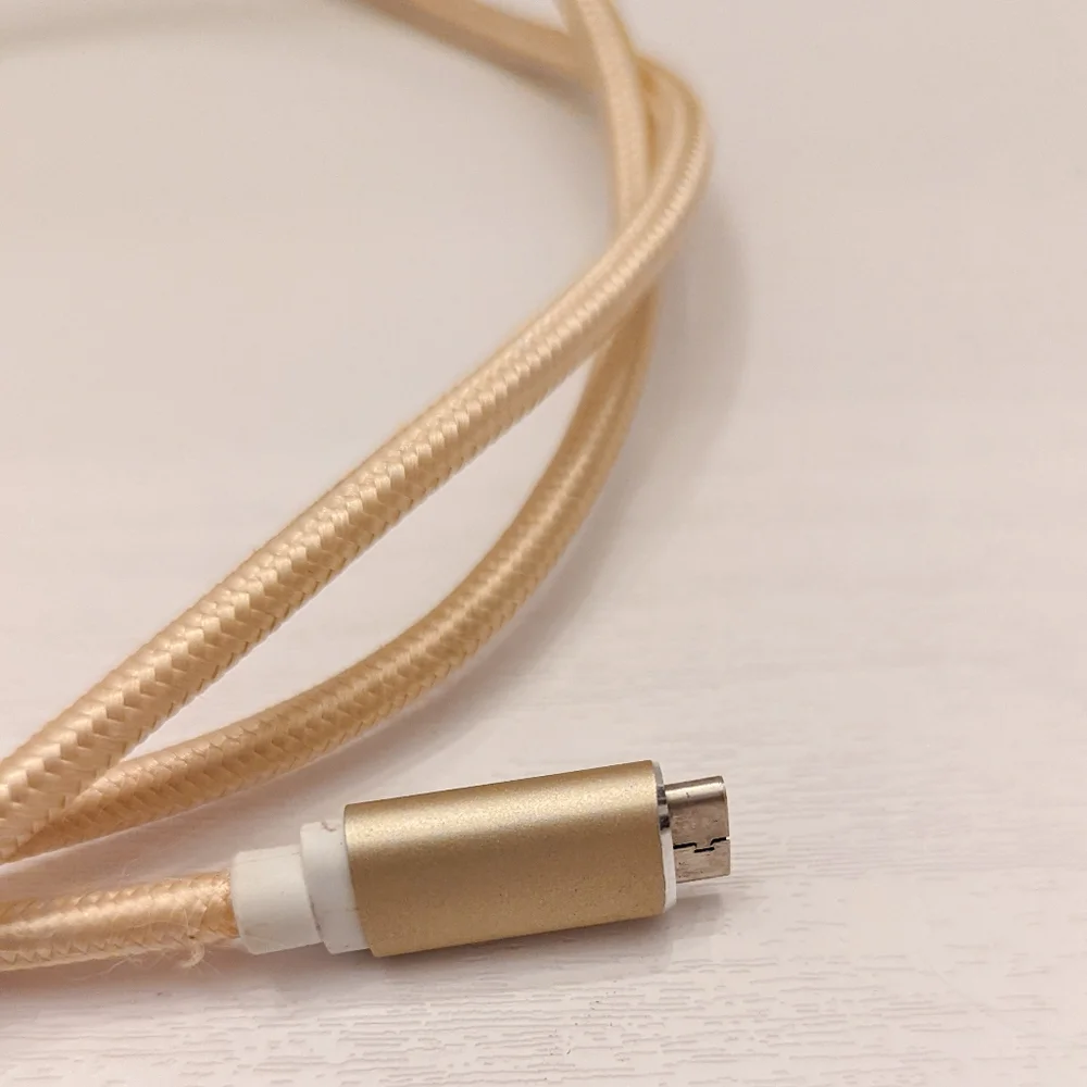 UBS To UBS C Cable - Beige/Gold